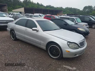 2002 Mercedes-Benz S 430 with VIN WDBNG70J32A225172, listed as a IAAI auction lot 42247387 with 224,780 mi miles and . Bid and sale history available at DreamBid. Image 1.