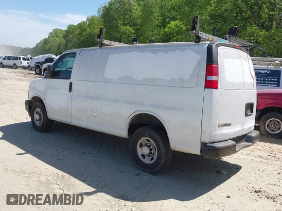 2021 Chevrolet Express Cargo with VIN 1GCWGAFP2M1262456, listed as a IAAI auction lot 42007767 with 56,144 mi miles and . Bid and sale history available at DreamBid. Image 3.