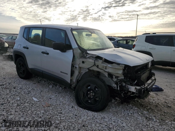 2020 Jeep Renegade Sport with VIN ZACNJBAB1LPL76670, listed as a Copart auction lot 43144075 with 91,739 mi miles and Salvage title. Bid and sale history available at DreamBid. Image 4.