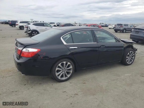 2014 Honda Accord Sedan Sport with VIN 1HGCR2F59EA234173, listed as a Copart auction lot 47836665 with 164,733 mi miles and Salvage Title. Bid and sale history available at carsss.com. Image 3.