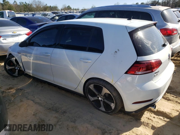 2018 Volkswagen Golf GTI S with VIN 3VW547AUXJM290814, listed as a Copart auction lot 41943153 with 25,153 mi miles. Bid and sale history available at carsss.com. Image 2.