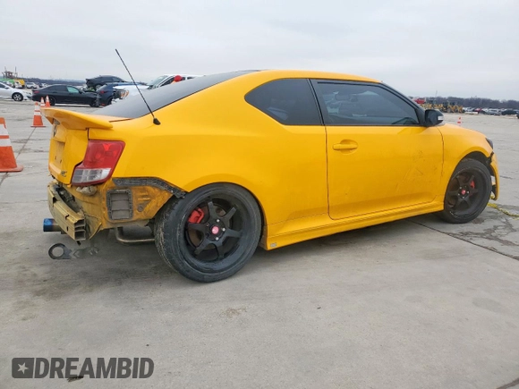 2012 Scion tC with VIN JTKJF5C77C3023084, listed as a Copart auction lot 45983065 with 0 mi miles and Salvage Title. Bid and sale history available at carsss.com. Image 3.