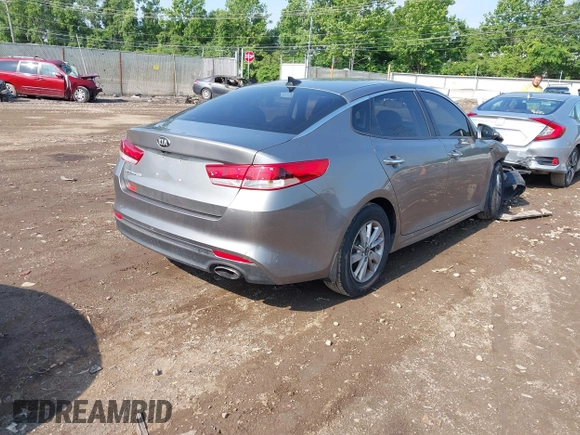 2016 Kia Optima LX with VIN 5XXGT4L37GG026235, listed as a IAAI auction lot 42432217 with 91,894 mi miles and . Bid and sale history available at DreamBid. Image 4.