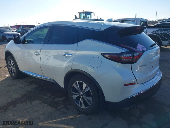 2021 Nissan Murano S with VIN 5N1AZ2AS0MC135856, listed as a IAAI auction lot 41006416 with 49,804 mi miles. Bid and sale history available at carsss.com. Image 3.