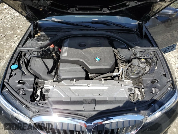 2019 BMW 3 Series 330i with VIN 3MW5R1J5XK8B00074, listed as a Copart auction lot 50806195 with 77,777 mi miles and Salvage Title. Bid and sale history available at carsss.com. Image 11.