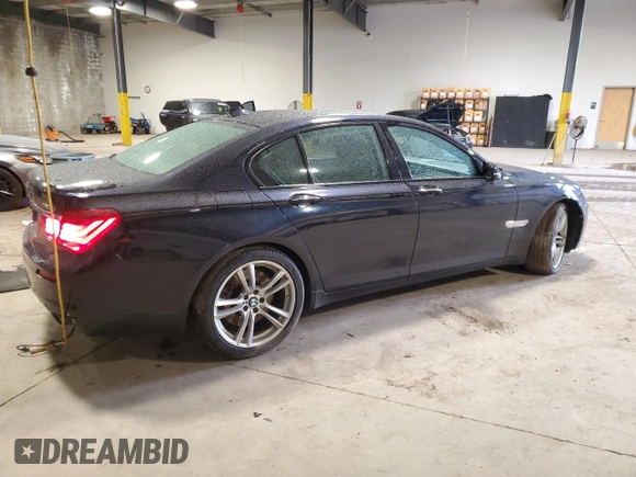 2014 BMW 7 Series 750i xDrive with VIN WBAYB6C55ED224739, listed as a Copart auction lot 84935364 with 173,805 mi miles and Salvage Title. Bid and sale history available at carsss.com. Image 3.