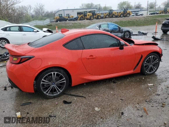 2023 Toyota 86 Premium with VIN JF1ZNBE15P9755260, listed as a Copart auction lot 51524735 with 18,117 mi miles and Salvage Title. Bid and sale history available at DreamBid. Image 3.