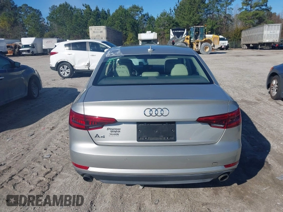 2017 Audi A4 Premium with VIN WAUGNAF4XHN014967, listed as a IAAI auction lot 41571970 with 123,627 mi miles. Bid and sale history available at carsss.com. Image 16.