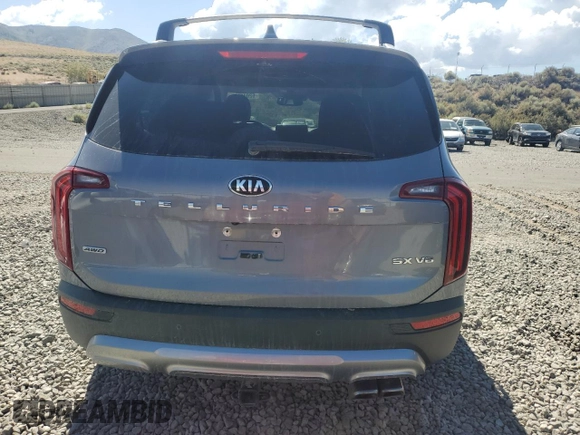 2020 Kia Telluride SX with VIN 5XYP5DHC2LG061953, listed as a Copart auction lot 62049085 with 77,410 mi miles and Salvage title. Bid and sale history available at DreamBid. Image 6.