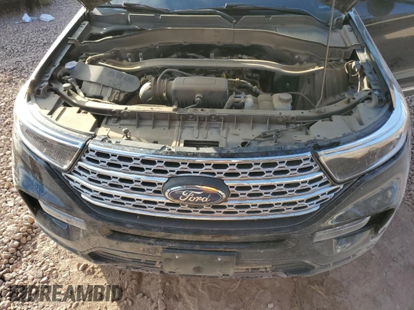 2022 Ford Explorer Limited with VIN 1FMSK8FH5NGB07814, listed as a Copart auction lot 89218865 with 34,595 mi miles and Salvage Title. Bid and sale history available at carsss.com. Image 12.