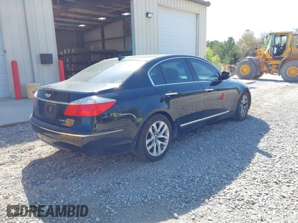 2011 Hyundai Genesis with VIN KMHGC4DFXBU141791, listed as a IAAI auction lot 41903276 with 215,161 mi miles and . Bid and sale history available at DreamBid. Image 4.