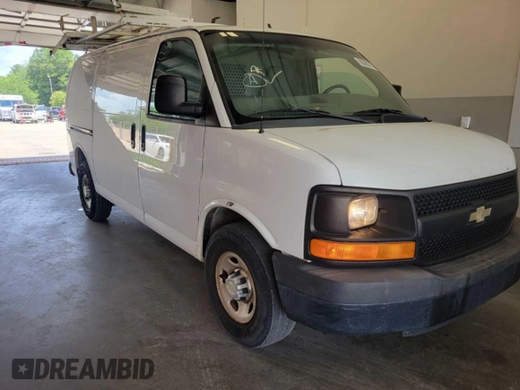 2013 Chevrolet Express Cargo with VIN 1GCWGFCA5D1141272, listed as a IAAI auction lot 42596142 with 262,421 mi miles and . Bid and sale history available at DreamBid. Image 2.