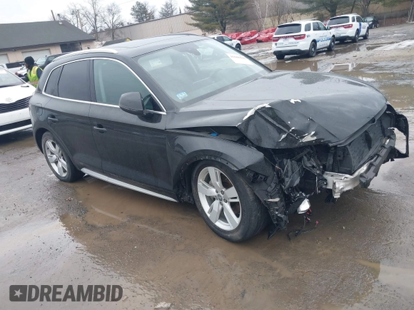 2018 Audi Q5 Premium Plus z VIN WA1BNAFY2J2151497, wystawiony jako IAAI lot #41688418 z przebiegiem 78 345 mil mil oraz . Historia ofert i sprzedaży dostępna na DreamBid. Obrazek 1.