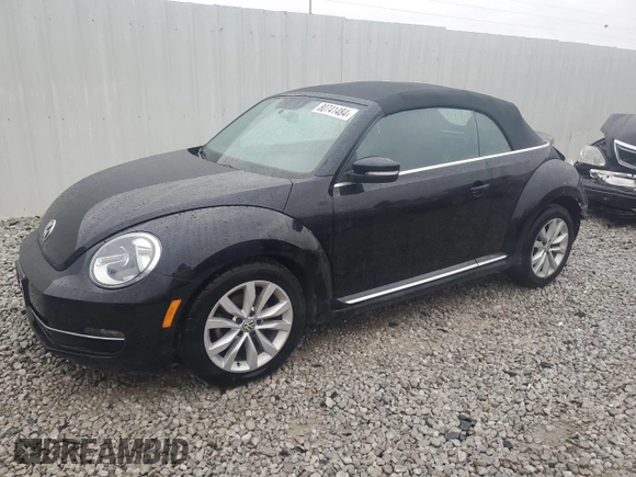 2015 Volkswagen Beetle with VIN 3VW5A7AT5FM812966, listed as a Copart auction lot 80741484 with 51,089 mi miles and Salvage Title. Bid and sale history available at DreamBid. Image 1.