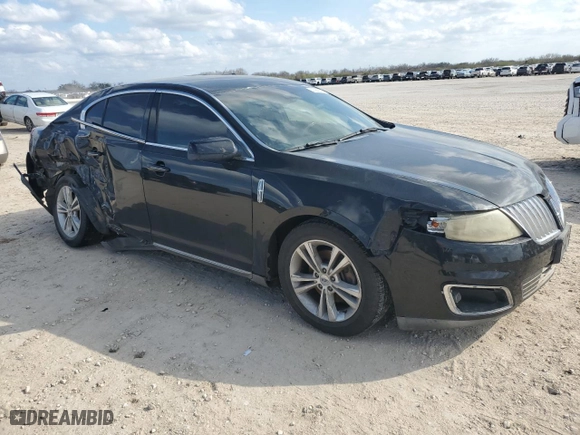 2011 Lincoln MKS with VIN 1LNHL9DR7BG605890, listed as a Copart auction lot 43949315 with 187110 miles and Salvage Title. Bid and sale history available at carsss.com. Image 4.