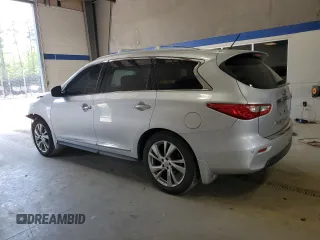 2013 Infiniti JX35 with VIN 5N1AL0MM4DC346349, listed as a Copart auction lot 54494605 with 186,729 mi miles and Salvage Title. Bid and sale history available at DreamBid. Image 2.