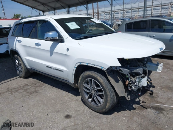 2018 Jeep Grand Cherokee Limited with VIN 1C4RJFBG3JC476986, listed as a IAAI auction lot 42076827 with 99,373 mi miles. Bid and sale history available at carsss.com. Image 1.