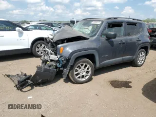 2022 Jeep Renegade Latitude z VIN ZACNJDB18NPN49959, wystawiony jako Copart lot #57096515 z przebiegiem Nie podano mil oraz Szkoda całkowita • Salvage title. Historia ofert i sprzedaży dostępna na DreamBid. Obrazek 1.
