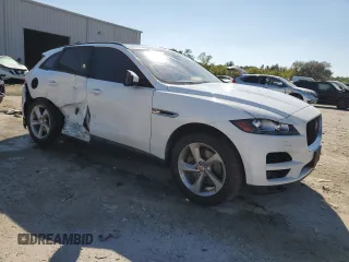 2018 Jaguar F-Pace 30t Premium with VIN SADCJ2GX3JA328201, listed as a Copart auction lot 50598965 with 115,435 mi miles and Salvage Title. Bid and sale history available at DreamBid. Image 4.