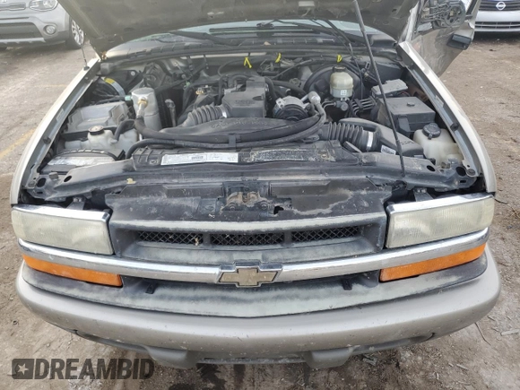 2001 Chevrolet S-10 LS with VIN 1GCCS19581K162217, listed as a Copart auction lot 79950614 with 200,950 mi miles and Salvage Title. Bid and sale history available at DreamBid. Image 12.