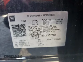 2020 Cadillac XT6 AWD Premium Luxury with VIN 1GYKPFRS3LZ102883, listed as a Copart auction lot 75562674 with 105,428 mi miles and Non Repairable. Bid and sale history available at carsss.com. Image 14.