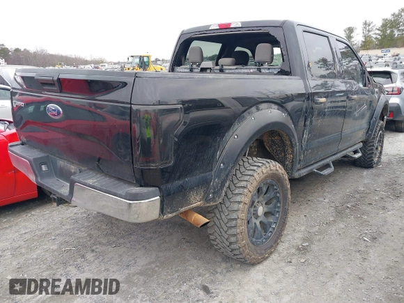 2017 Ford F-150 XL with VIN 1FTEW1EF8HFC36816, listed as a IAAI auction lot 41481007 with 100,828 mi miles. Bid and sale history available at carsss.com. Image 4.