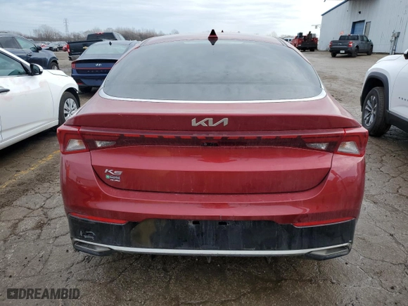 2022 Kia K5 LXS with VIN 5XXG14J28NG088854, listed as a Copart auction lot 42817055 with 115,255 mi miles and Clean Title. Bid and sale history available at carsss.com. Image 6.