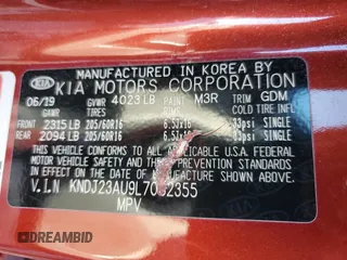 2020 Kia Soul S with VIN KNDJ23AU9L7082355, listed as a Copart auction lot 45051825 with 25,107 mi miles and Salvage Title. Bid and sale history available at carsss.com. Image 12.