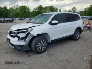 2021 Honda Pilot EX-L with VIN 5FNYF6H58MB036594, listed as a Copart auction lot 59082425 with 61,805 mi miles and Salvage title. Bid and sale history available at DreamBid. Image 1.