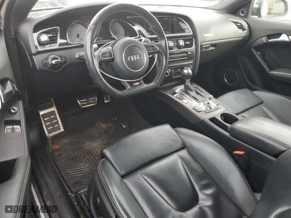 2015 Audi S5 Premium Plus with VIN WAUCGAFR5FA003688, listed as a Copart auction lot 80441484 with 123,313 mi miles and Salvage Title. Bid and sale history available at carsss.com. Image 8.