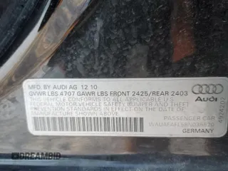 2011 Audi A4 Premium with VIN WAUAFAFL5BN035520, listed as a Copart auction lot 41488225 with 70,180 mi miles and Non repairable. Bid and sale history available at DreamBid. Image 13.