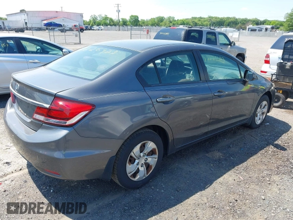 2013 Honda Civic LX with VIN 2HGFB2F58DH550407, listed as a IAAI auction lot 42226423 with 152,007 mi miles and . Bid and sale history available at DreamBid. Image 4.