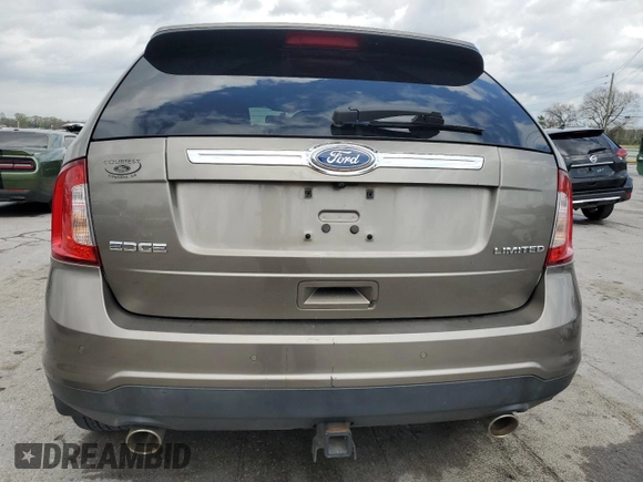 2013 Ford Edge Limited with VIN 2FMDK3KC7DBE30502, listed as a Copart auction lot 51823875 with 124,172 mi miles and Clean Title. Bid and sale history available at carsss.com. Image 6.