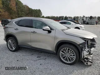 2023 Lexus NX 350h Luxury with VIN 2T2HKCEZ5PC010928, listed as a Copart auction lot 82840894 with 26,009 mi miles and Salvage Title. Bid and sale history available at DreamBid. Image 4.