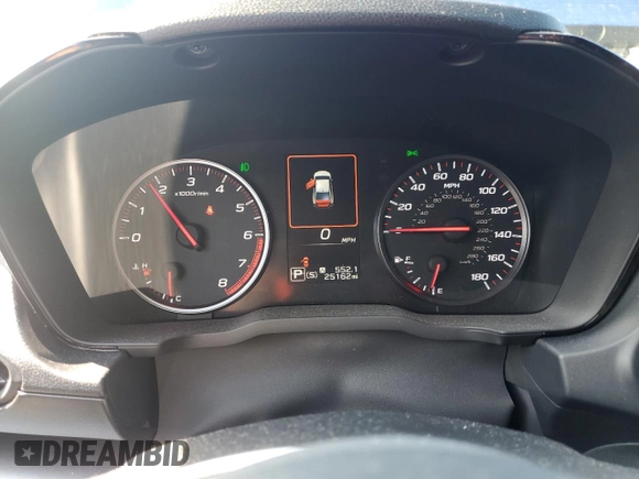 2022 Subaru WRX Premium with VIN JF1VBAH64N8008549, listed as a Copart auction lot 66389364 with 25,162 mi miles and Salvage Title. Bid and sale history available at carsss.com. Image 9.