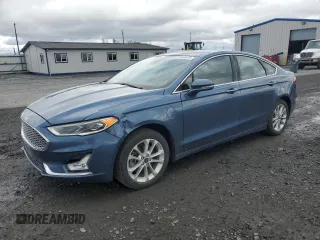 2019 Ford Fusion Energi Titanium with VIN 3FA6P0SU9KR190119, listed as a Copart auction lot 51804975 with 53,526 mi miles and Salvage Title. Bid and sale history available at carsss.com. Image 1.