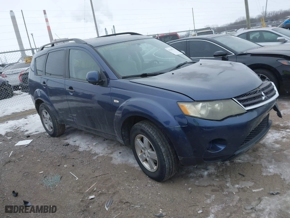 2007 Mitsubishi Outlander ES with VIN JA4MS31X37Z012460, listed as a IAAI auction lot 41369777 with 174,722 mi miles. Bid and sale history available at carsss.com. Image 1.