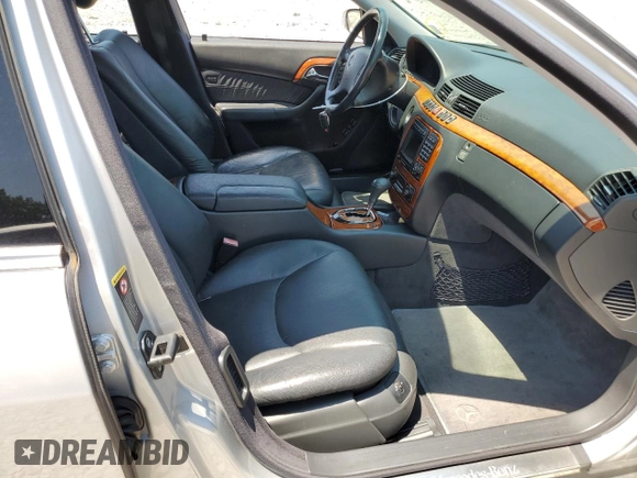 2002 Mercedes-Benz S-Class 4.3L with VIN WDBNG70J22A265355, listed as a Copart auction lot 66661864 with 158,816 mi miles and Salvage Title. Bid and sale history available at carsss.com. Image 5.