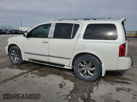 2008 Infiniti QX56 with VIN 5N3AA08C98N903782, listed as a Copart auction lot 84604014 with 179,136 mi miles and Salvage Title. Bid and sale history available at carsss.com. Image 2.