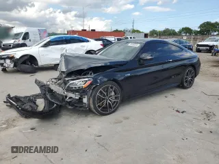 2020 Mercedes-Benz C 43 AMG z VIN WDDWJ6EB1LF950170, wystawiony jako Copart lot #76059634 z przebiegiem 52 925 mil mil oraz Szkoda całkowita • Salvage title. Historia ofert i sprzedaży dostępna na DreamBid. Obrazek 1.