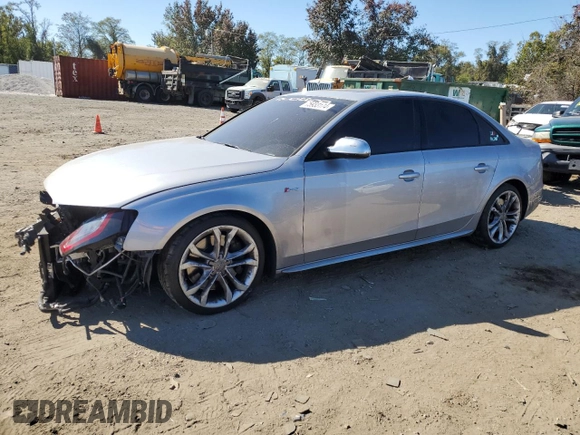 2015 Audi S4 Premium Plus with VIN WAUBGAFL5FA079614, listed as a Copart auction lot 75933174 with 100,652 mi miles and Salvage Title. Bid and sale history available at carsss.com. Image 1.