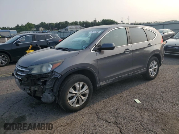 2014 Honda CR-V EX with VIN 2HKRM4H56EH657401, listed as a Copart auction lot 60353685 with 137,250 mi miles and Salvage title. Bid and sale history available at DreamBid. Image 1.