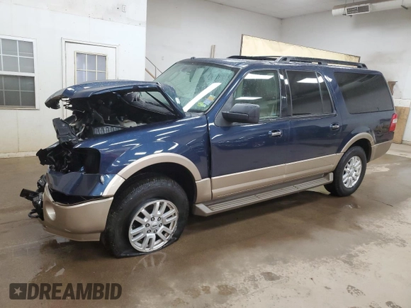 2014 Ford Expedition Max XLT z VIN 1FMJK1J59EEF03286, wystawiony jako Copart lot #55108955 z przebiegiem 154 833 mil mil oraz Czysty tytuł • Clean title. Historia ofert i sprzedaży dostępna na DreamBid. Obrazek 1.