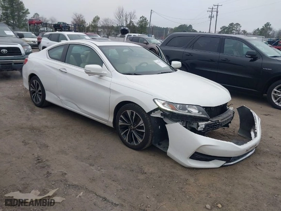 2016 Honda Accord Coupe EX-L with VIN 1HGCT1B87GA001813, listed as a IAAI auction lot 41768315 with 94,410 mi miles. Bid and sale history available at carsss.com. Image 1.