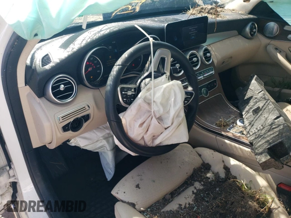 2020 Mercedes-Benz C 300 with VIN WDDWF8EB4LR527918, listed as a Copart auction lot 49457605 with Not Provided miles and Salvage Title. Bid and sale history available at DreamBid. Image 8.