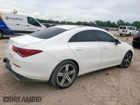 2021 Mercedes-Benz CLA 250 with VIN W1K5J4HBXMN148056, listed as a Copart auction lot 62568315 with 53,904 mi miles and Clean title. Bid and sale history available at DreamBid. Image 3.