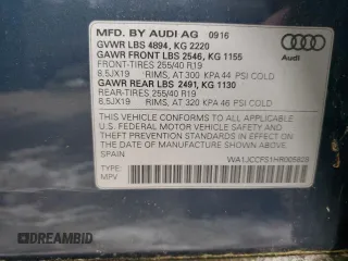 2017 Audi Q3 Premium Plus z VIN WA1JCCFS1HR005828, wystawiony jako Copart lot #86447374 z przebiegiem Nie podano mil oraz Tytuł czysty. Historia ofert i sprzedaży dostępna na DreamBid. Obrazek 13.