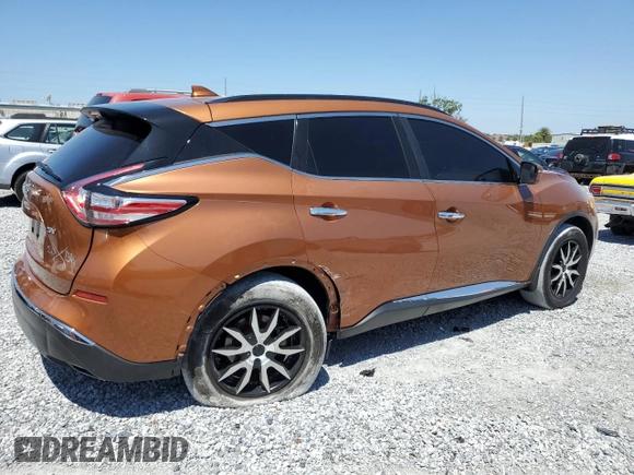 2016 Nissan Murano SV z VIN 5N1AZ2MG1GN145845, wystawiony jako Copart lot #53583945 z przebiegiem 104 065 mil mil oraz Szkoda całkowita • Salvage title. Historia ofert i sprzedaży dostępna na DreamBid. Obrazek 3.