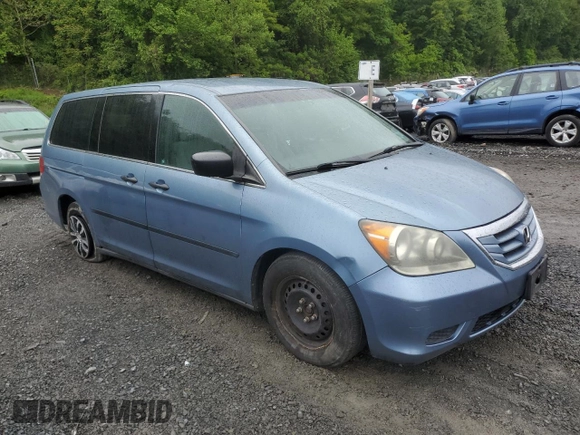2010 Honda Odyssey LX with VIN 5FNRL3H26AB001758, listed as a Copart auction lot 58320535 with 131,373 mi miles and Salvage title. Bid and sale history available at DreamBid. Image 4.