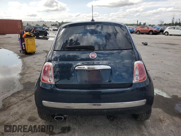 2013 FIAT 500 Lounge with VIN 3C3CFFCR2DT572208, listed as a Copart auction lot 52073205 with 83,822 mi miles and Salvage title. Bid and sale history available at DreamBid. Image 6.